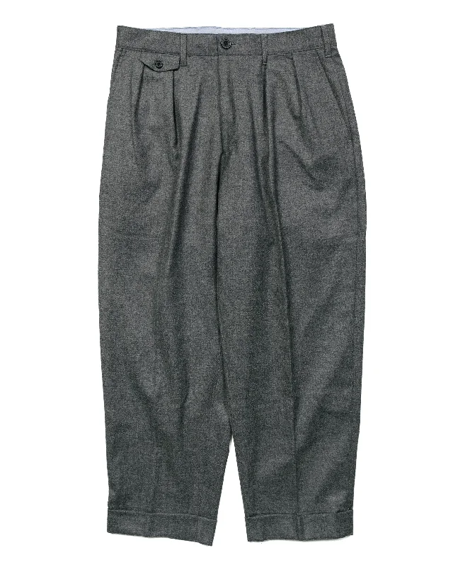 Relaxed Fit Joggers-Beams Plus 2Pleats Flannel Grey