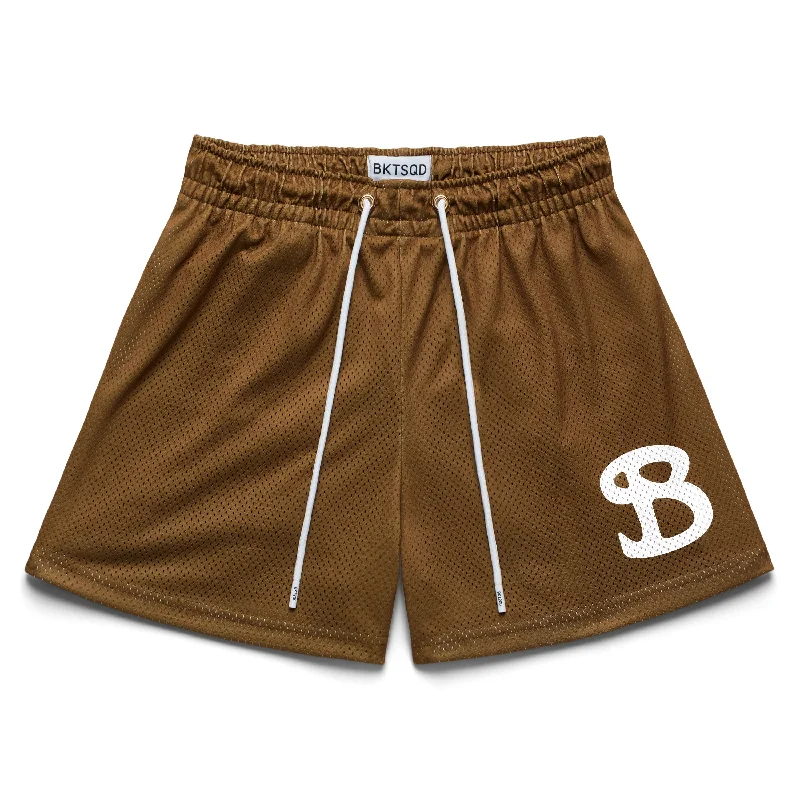 Hiking Trail Shorts-MAPLE BROWN SOLID SHORTS