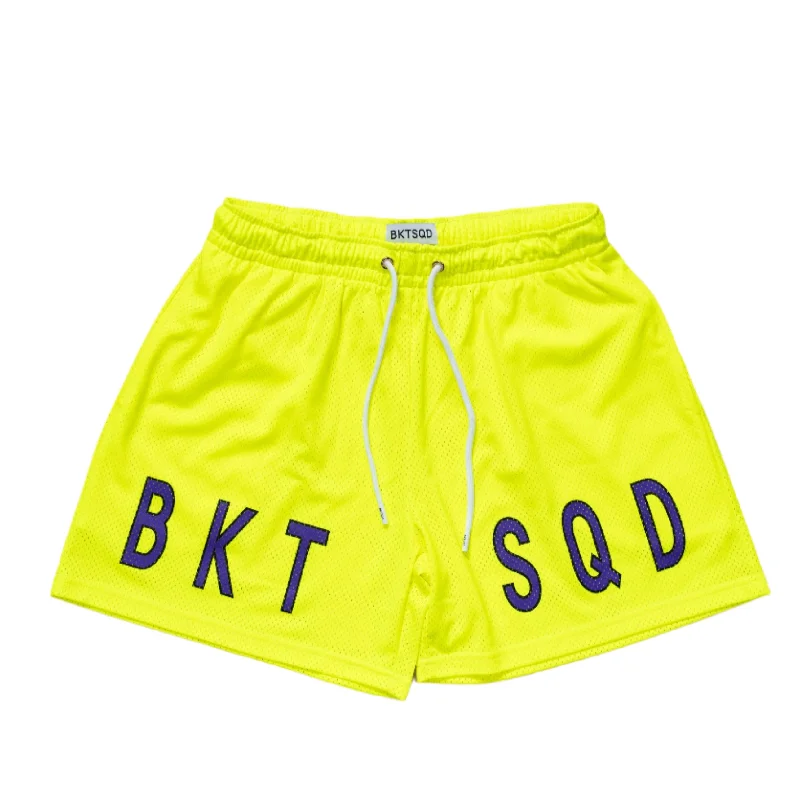 Trendy Shorts-NEON YELLOW SHORTS