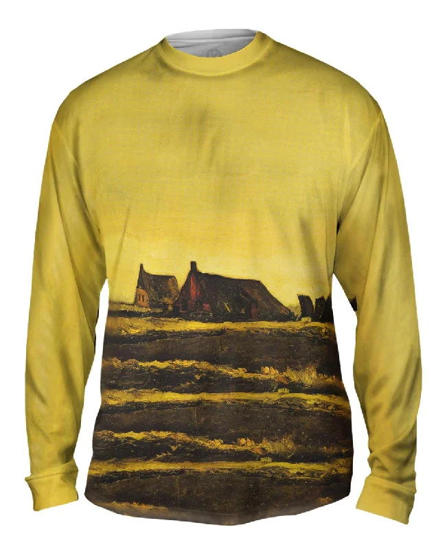 Fashionable Long Sleeve-Van Gogh -"Cottages" (1883)