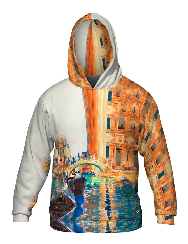 Retro Hoodie-John Singer Sargent - "Ponte San Giuseppe Di Castello Venice"