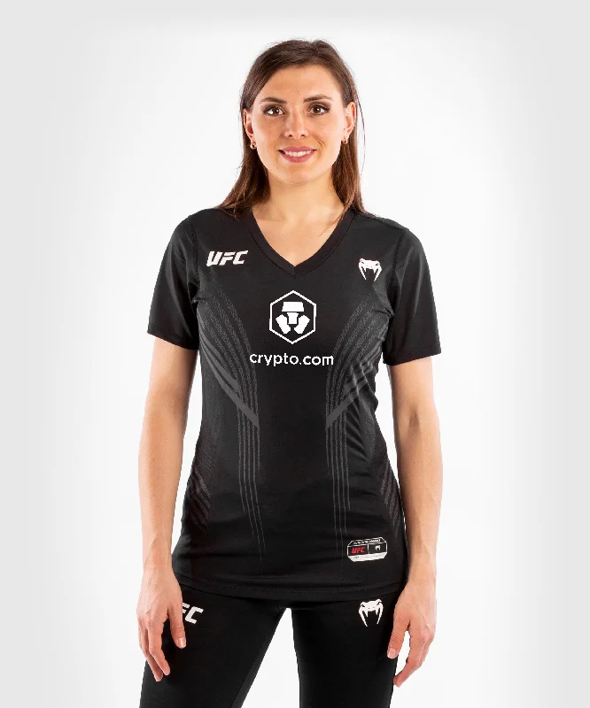 Sports Fan T-Shirt-UFC Venum Authentic Fight Night Women's Walkout Jersey - Black