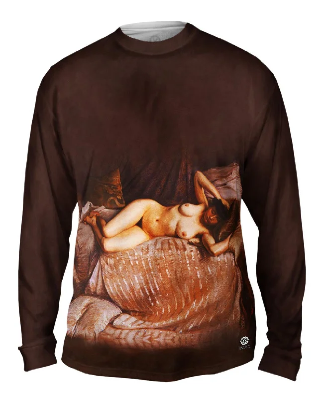 High Neck Long Sleeve-Caillebotte Gustave - "Femme Nue Etendue Sur Un Divan"