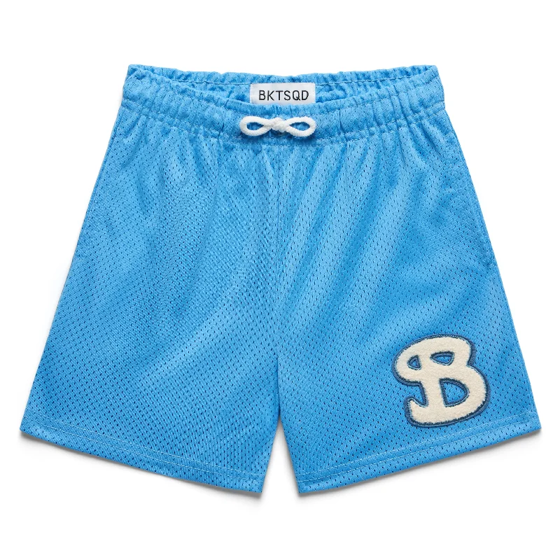 Stylish Shorts-CLASSIC CHENILLE YOUTH SHORTS - BABY BLUE