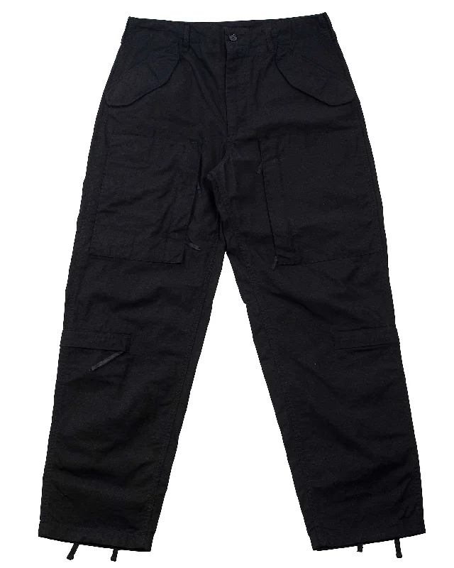 Lightweight Pants-Engineered Garments Aircrew Pant Black Cotton Ripstop