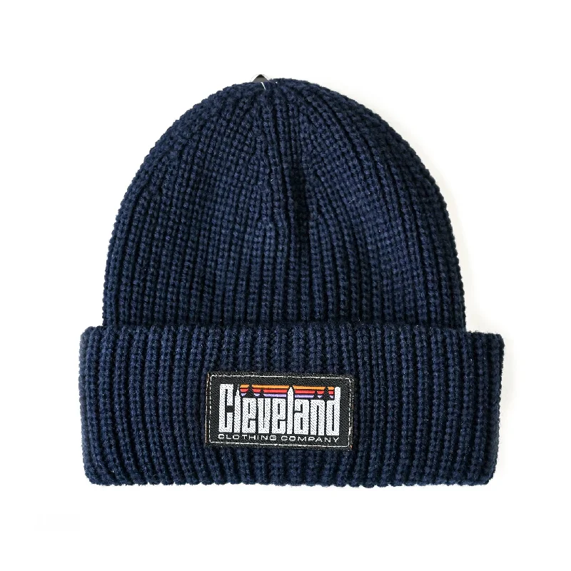 Fishing Hat-Cleveland Outdoor Beanie - Navy