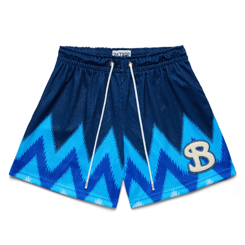 Colorful Shorts-CHEVRON SHORTS - OCEAN BLAZE