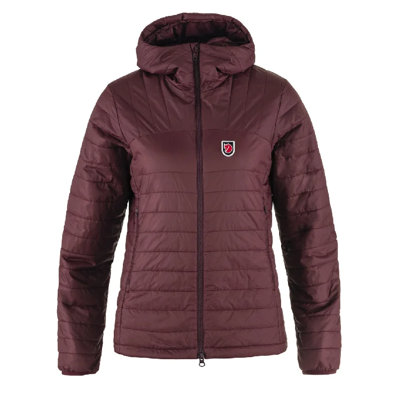 Lightweight Sports Jacket-Fjallraven Womens Expedition X-latt Hoodie Port