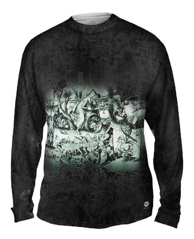 Breathable Long Sleeve Shirt-Pieter Bruegel the Elder - "The Seven Deadly Sins or the Seven Vices" (1558)