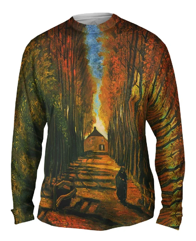 Comfort Fit Long Sleeve-Van Gogh -"Avenue of Poplars" (1884)