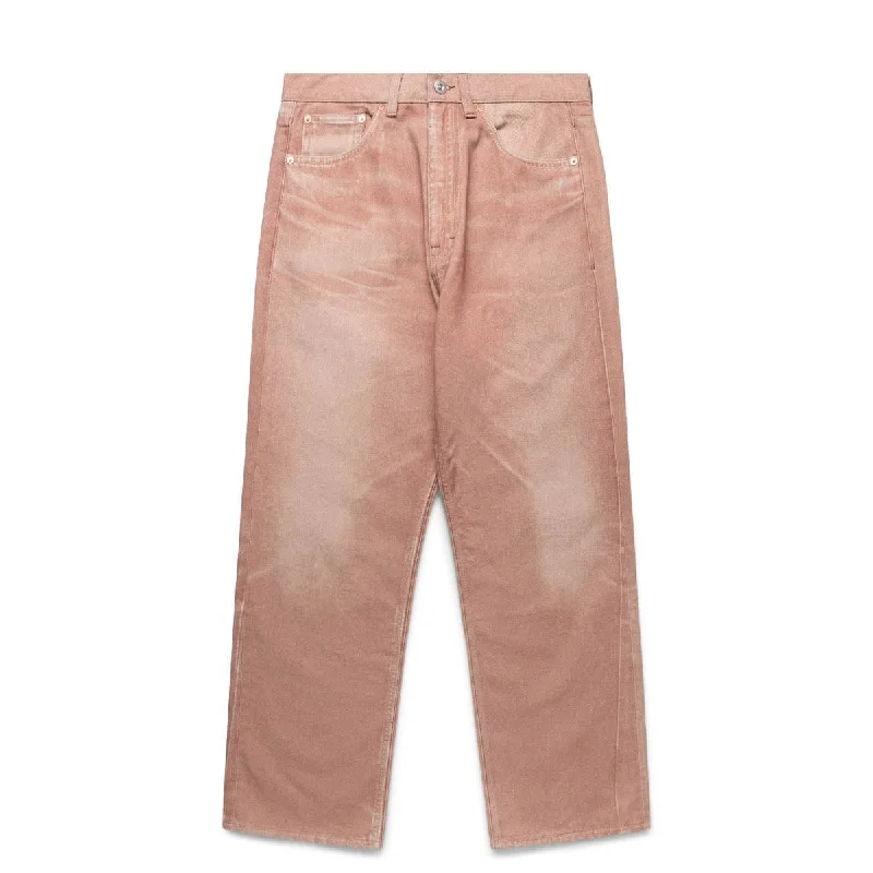 Soft Stretch Pants-THIRD CUT DIGITAL RUST DENIM