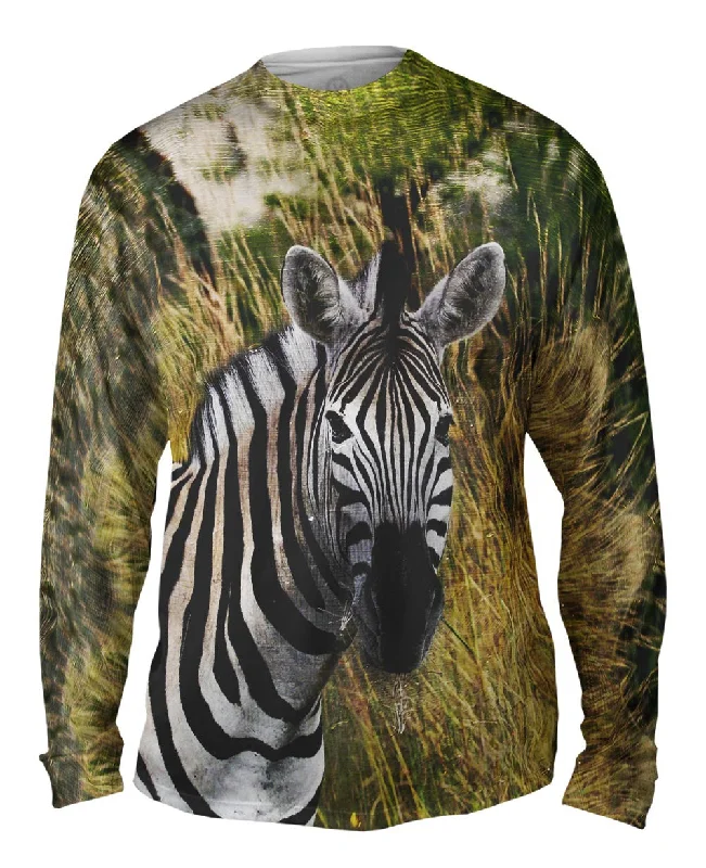 Premium Long Sleeve-Vintage Metal Zebra