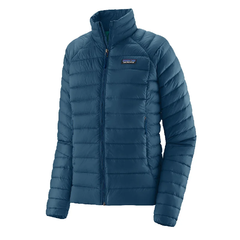 Cold Weather Outdoor Jacket-Patagonia Womens Down Sweater Lagom Blue