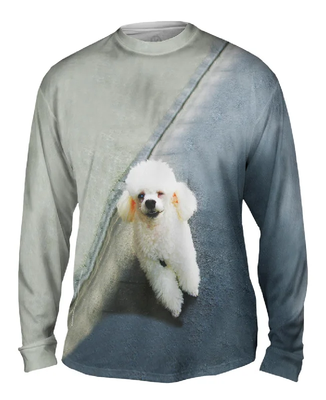 Heavy Duty Long Sleeve-Winking Poodle