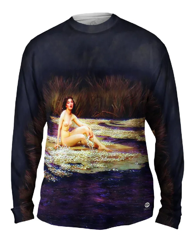 Printed Long Sleeve-Herbert James Draper - "The Water Nymph" (1908)