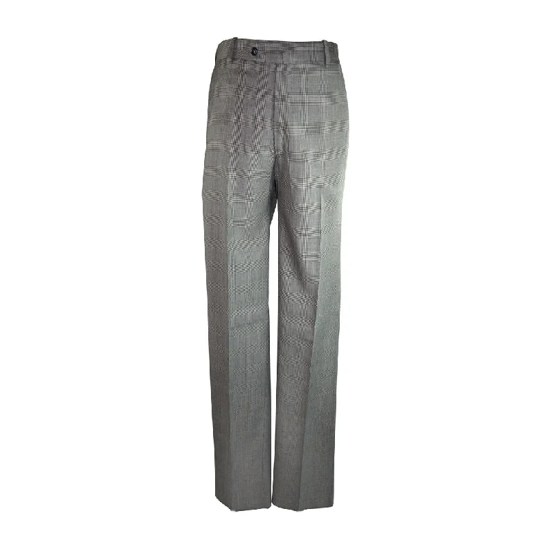 Relaxed Fit Joggers-Laguna Flat Front Trouser - B W Glen Plaid