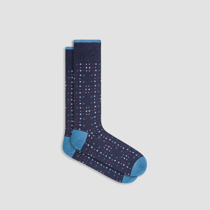 Comfortable Socks-Dotted Cashmere Mid-Calf Socks