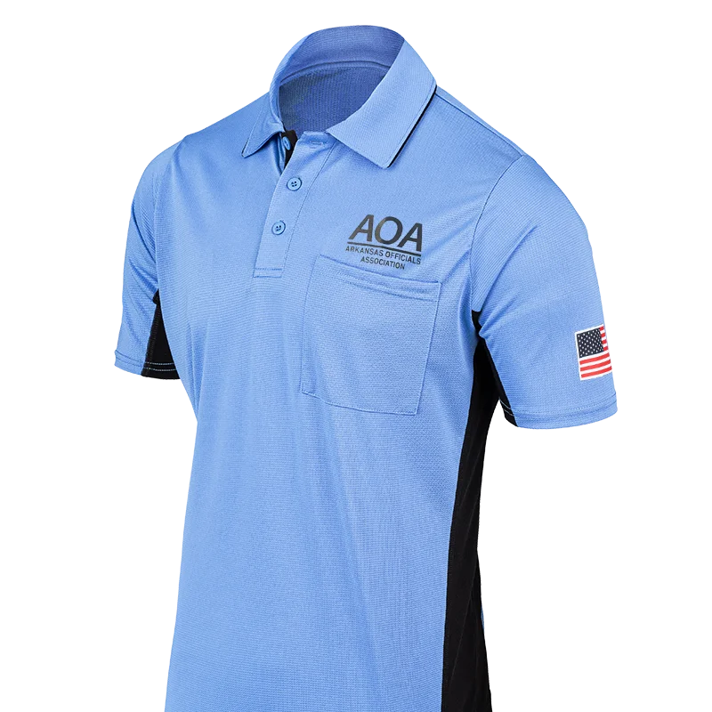 Cold Shoulder Blouse-AOA Logo MLB Replica Sky Blue Umpire Shirts