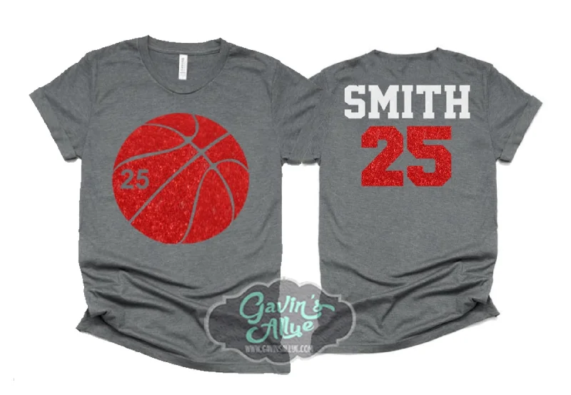 Button Detail Shirt-Basketball Shirt | Basketball Shirt | Basketball Bling | Basketball Spirit Wear | Bella Canvas Tshirt | Youth or Adult