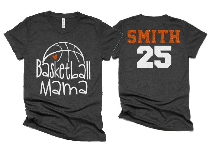 Statement Shirt-Glitter Basketball Mom Shirt | Basketball Mom Shirt | That's My Girl | Basketball Bling | Basketball Spirit Wear | Bella Canvas Tshirt | Basketball Mom Shirt |