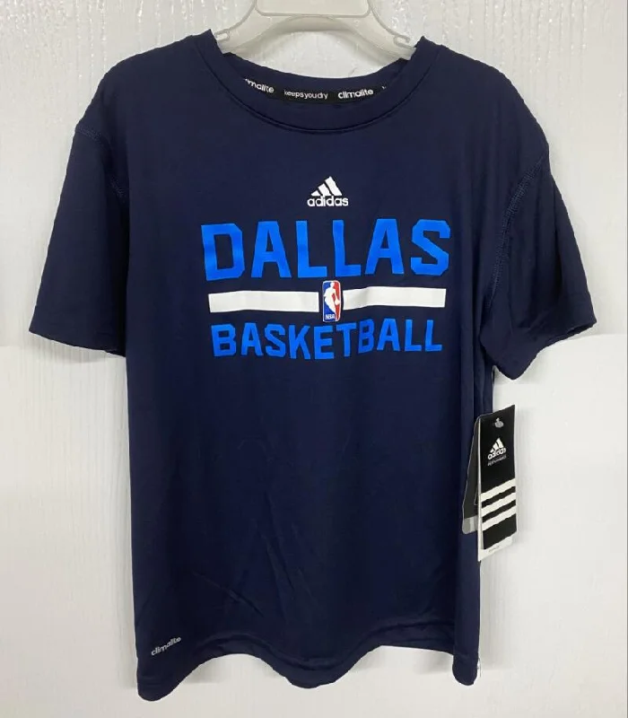 Tie-Dye Shirt-Dallas Mavericks Adidas Climalite Keeps you Dry Navy Blue Sport Kids Shirt L 7