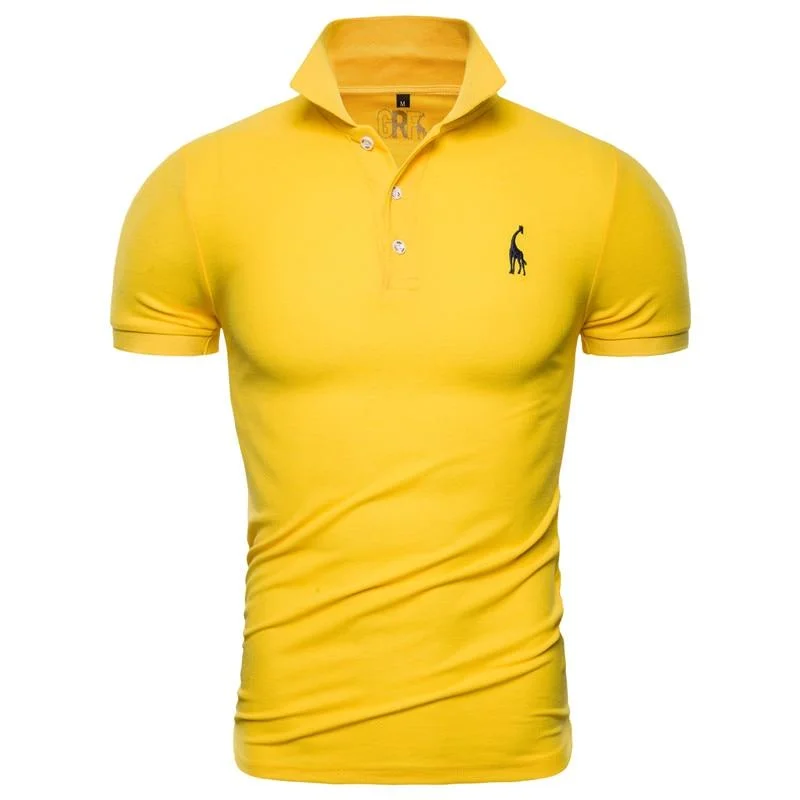 Bell Sleeve Blouse-Polo Shirt Men Solid