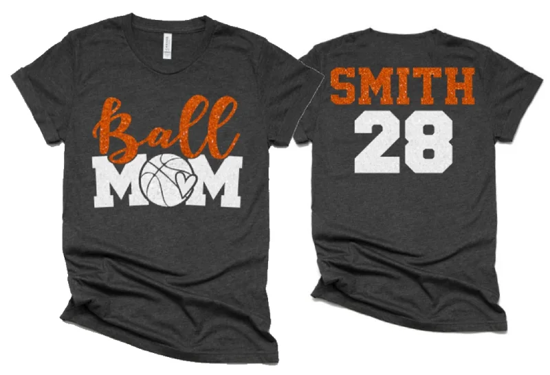 Peplum Shirt-Glitter Basketball Mom Shirt | Basketball Mom Shirt | That's My Girl | Basketball Bling | Basketball Spirit Wear | Bella Canvas Tshirt | Basketball Mom Shirt |