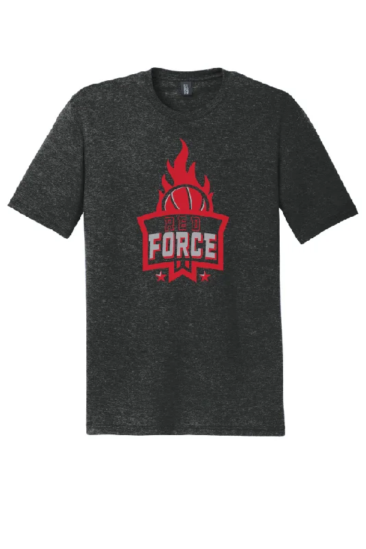 Floral Button-Up Shirt-Red Force TShirt (Soft Tri Blend Shirt)